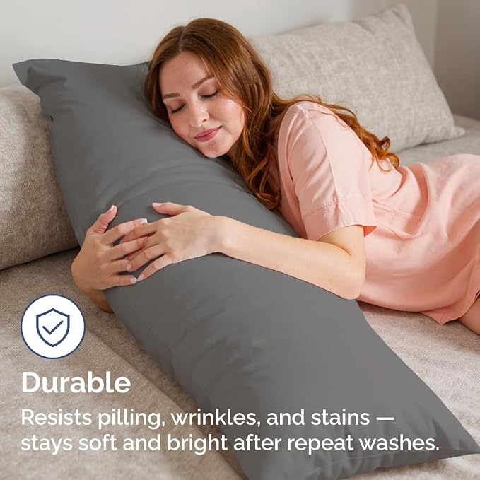 Body Pillowcases Set of 2-20x54 Long Body Pillow Case - Image 4
