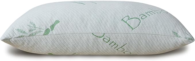 Shredded Memory Foam Pillows Set of 1, Cooling Zippered Breathable Memory Foam - Image 3