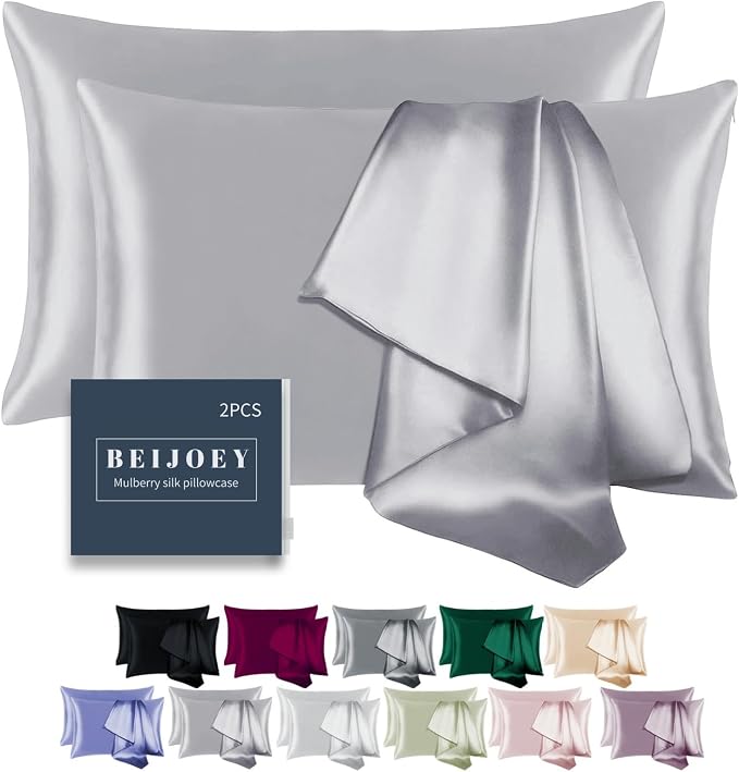 100% Mulberry Silk Pillowcase for Hair and Skin, by BEIJOEY