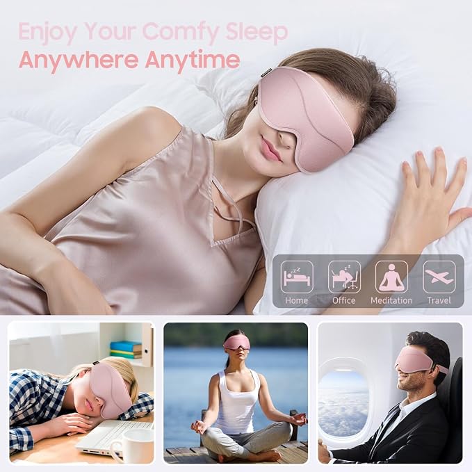 BeHoomi Sleep Mask, Premium Eye Mask - Image 7
