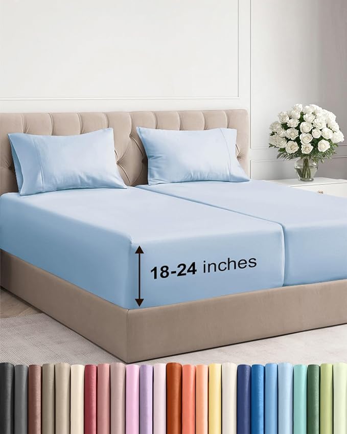 Extra Deep Split King Sheet Set by CGKUnlimited