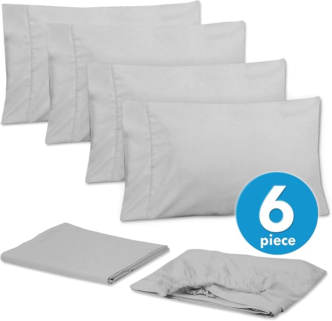 Sweet Home Collection 6 Piece 1500 Supreme Collection Brushed Microfiber Deep - Image 3