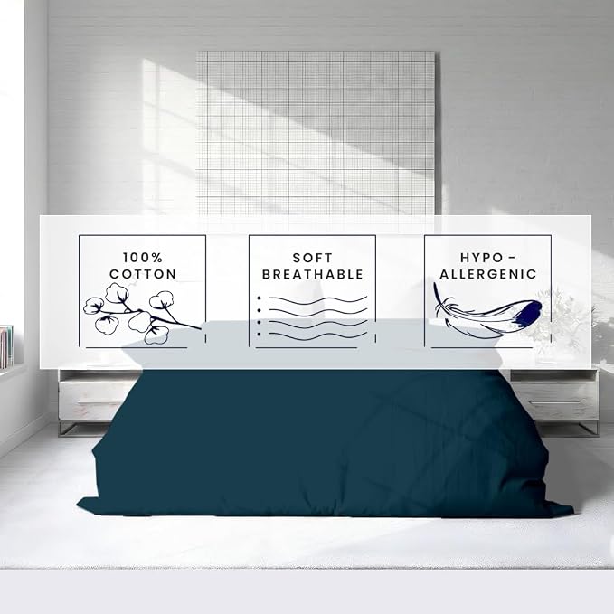 Kotton Culture 1 Pc California King Duvet Cover Only-100% Egyptian Cotton 600 - Image 5