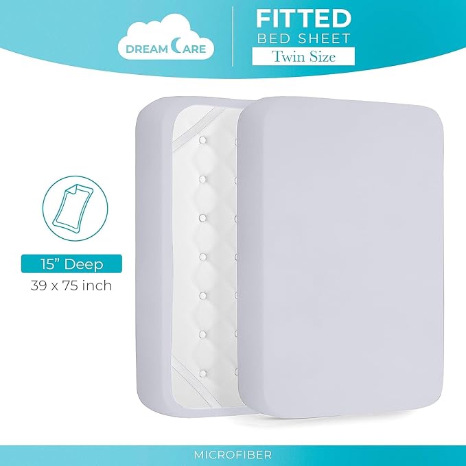 DREAMCARE Twin Fitted Sheet - Image 4