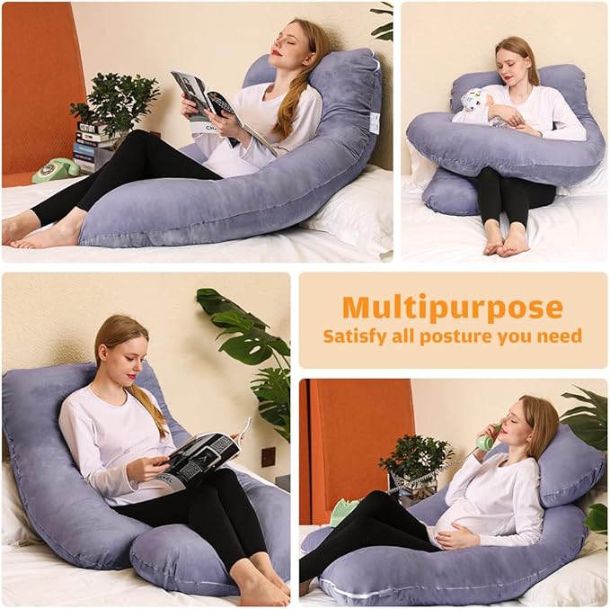 Chilling Home Pregnancy Pillow, U Shaped Full Body Maternity Pillow 58 inch - Image 3