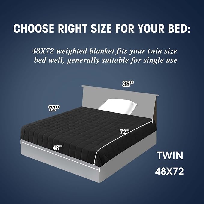 yescool Weighted Blanket for Adults Cooling Heavy Blanket for Sleeping Perfect - Image 2