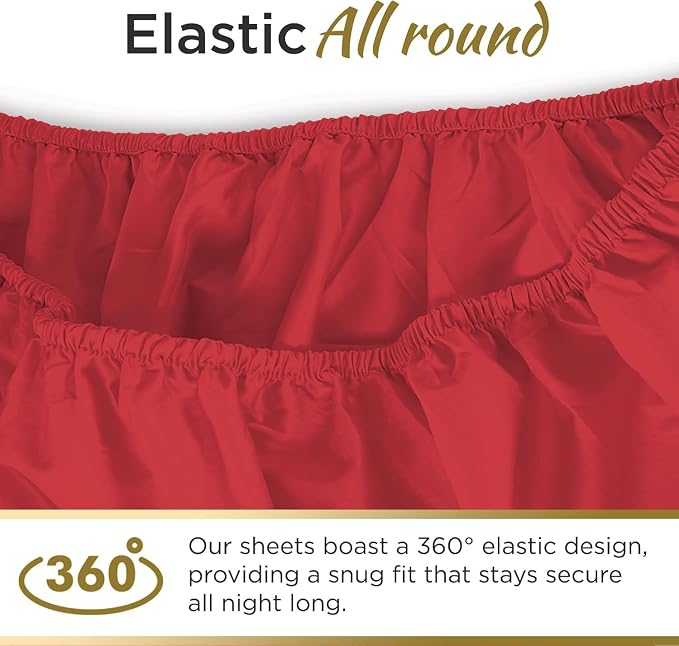 Knit Jersey 100% Cotton 2 Twin XL Fitted Bed Sheets Soft and Comfy - Image 2