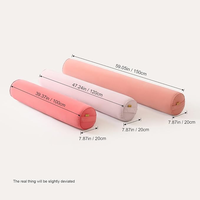Body Pillow for Adults, Long Round Pillow, Big Cylindrical Pillow, Large Full - Image 3