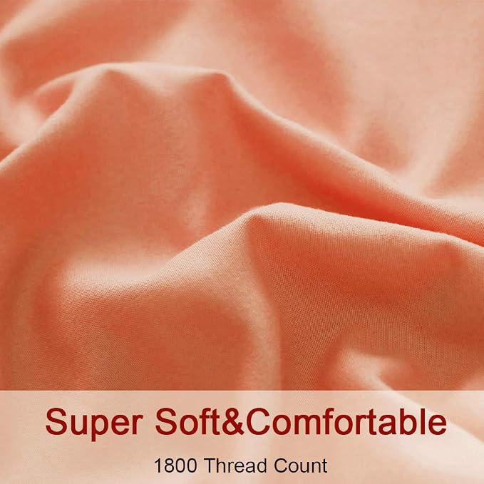 SONORO KATE Bed Sheet Set Super Soft Microfiber 1800 Thread Count Luxury - Image 4