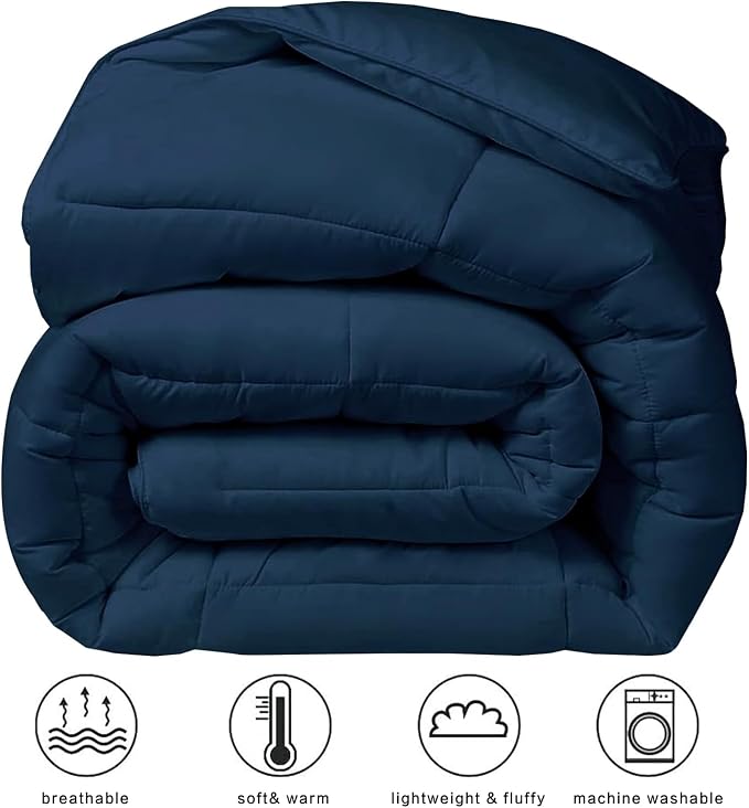 COHOME Twin/Twin XL Size Comforter, All-Season Quilted Down Alternative Duvet - Image 2