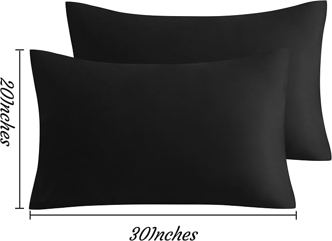 NTBAY Queen Pillow Cases Set, 2 Pack Brushed Microfiber 20x30 Inches, Stain - Image 6