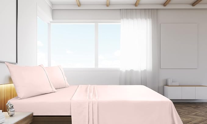 Royale Linens 2 Pack Bulk Flat Sheet Set - Image 7