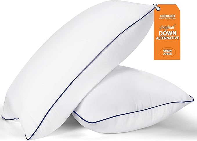 MZOIMZO Bed Pillows for Sleeping- Medium Soft, Queen Size Set of 2, Cooling by MZOIMZO