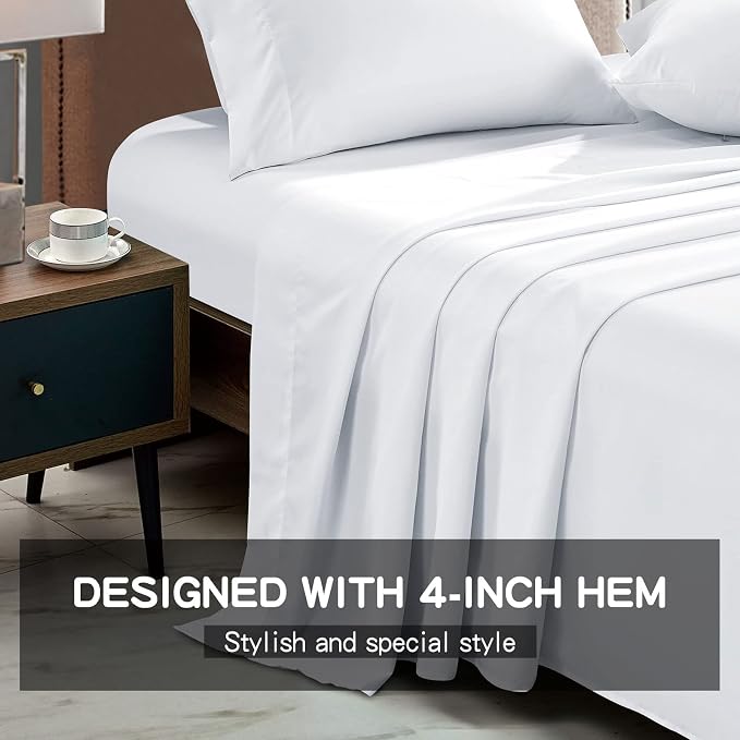 FreshCulture Twin Flat Sheets Only 2 Pack - Image 2
