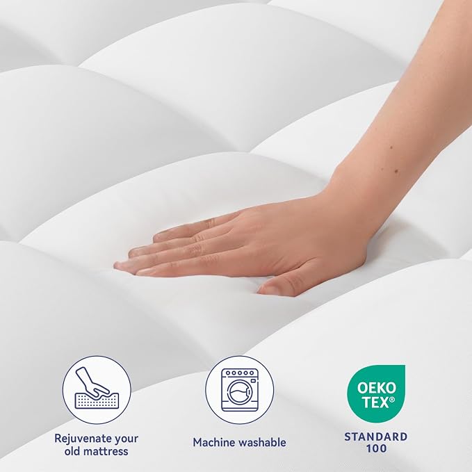 ELEMUSE Cal King Mattress Topper - Image 3