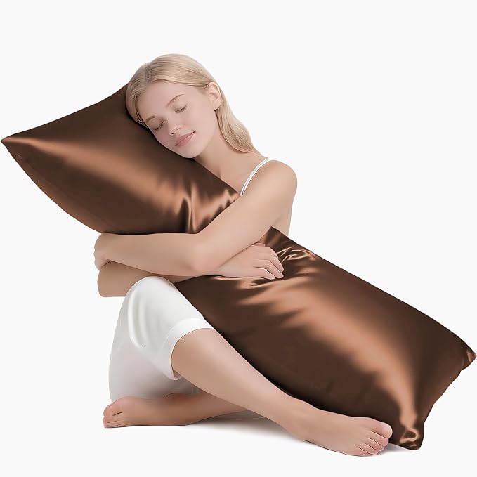 MR&HM Satin Body Pillow Cover, Soft and Breathable Body Pillow Case by MRHM