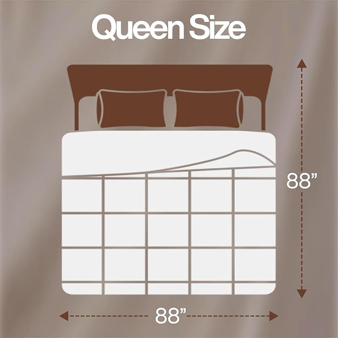 Utopia Bedding Queen Comforter Duvet Insert, Quilted White Comforter - Image 2