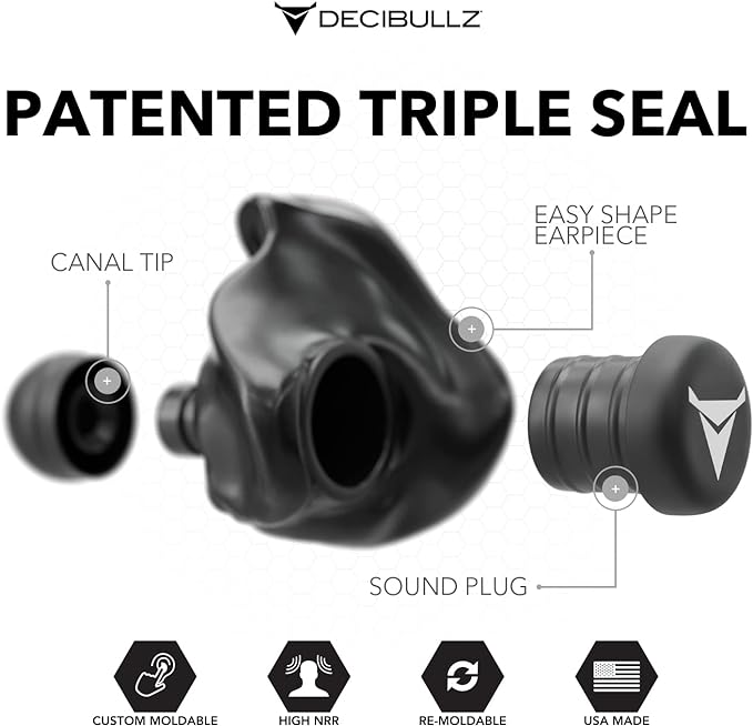 Decibullz - Custom Molded Earplugs, 31dB Highest NRR, Comfortable Hearing - Image 3