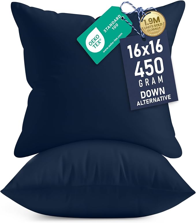 Utopia Bedding 16x16 Pillow Inserts, Sofa & Couch – Soft, Supportive & Fluffy by UTOPIABEDDING