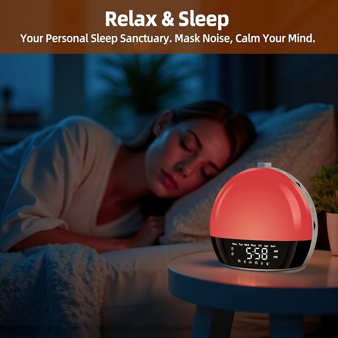Sunrise Alarm Clock for Heavy Sleepers & Kids, Wake Up Light - Image 5