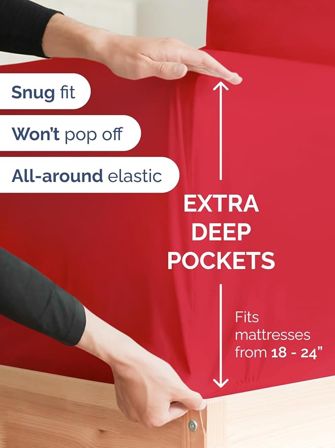 Extra Deep Cal King Fitted Sheet - Image 2