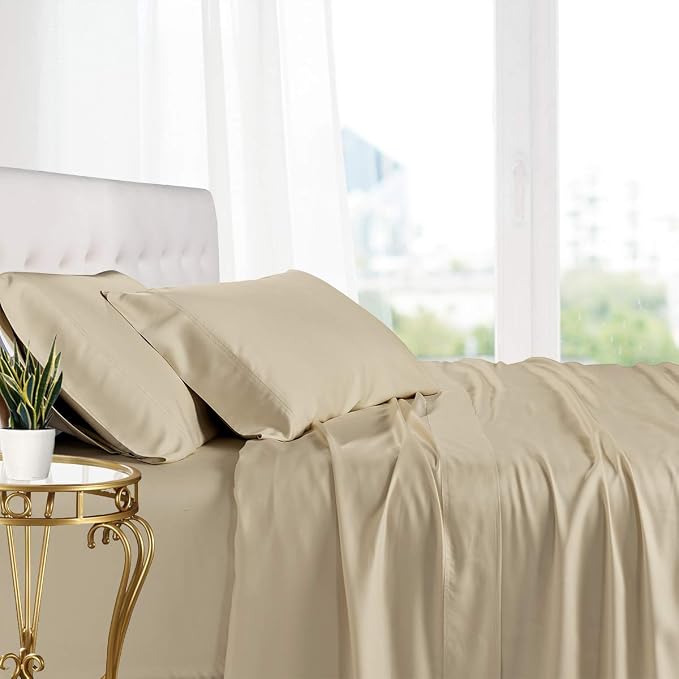Royal Hotel Bedding 100% Natural Viscose Made from Bamboo Sheets, Soft Cooling by RoyalHotelBedding