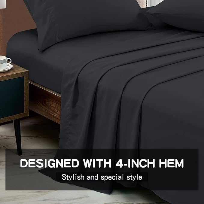 FreshCulture Queen Flat Sheets Only 2 Pack - Image 2