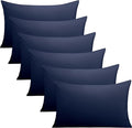 FLXXIE 6 Pack Microfiber Queen Pillowcases, Ultra Soft and Wrinkle, Fade by FLXXIE