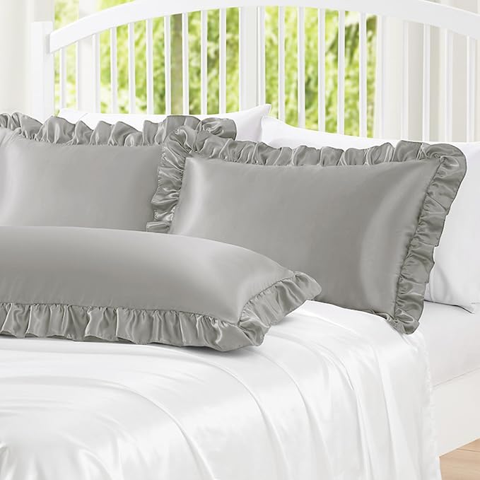 Homiest Ruffle Satin Pillowcase - Image 2