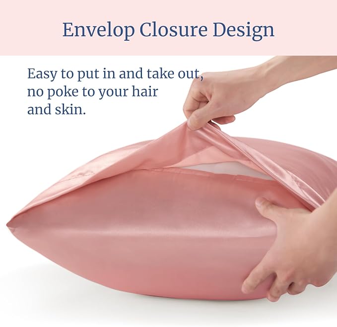 BEDELITE Satin Pillowcase for Hair and Skin, Super Soft and Cooling Similar to - Image 6