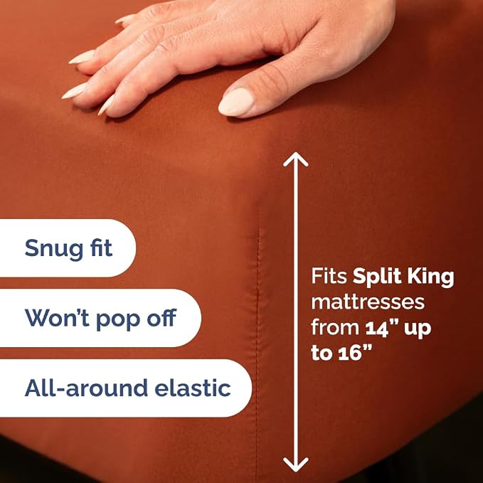 Flex Top Split Head King 4 Piece Sheet Set - Image 4