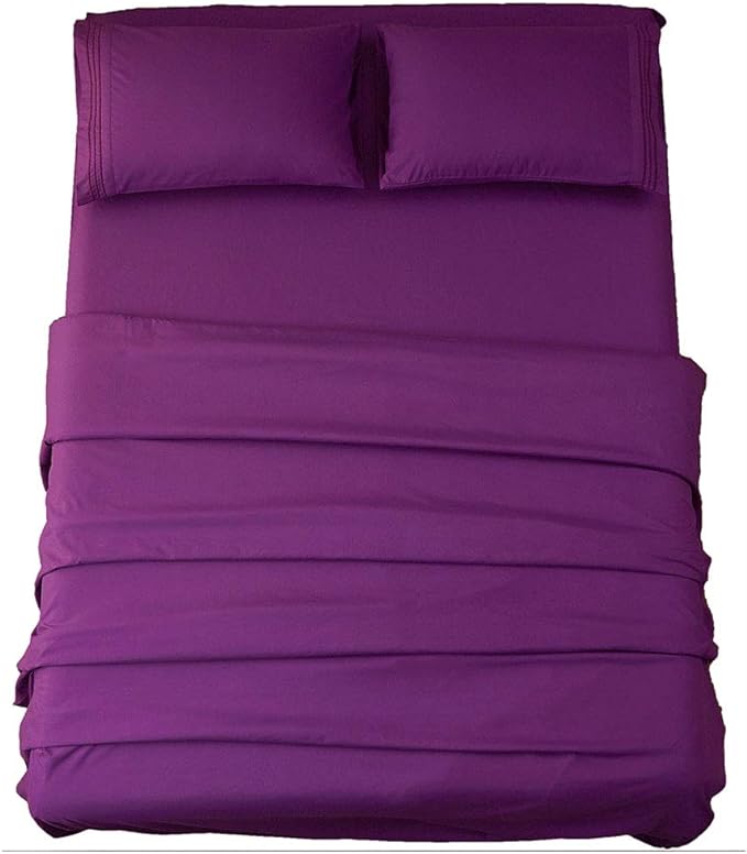 SONORO KATE Sheets Super Soft Microfiber 1800 Thread Count 18 Inch Deep Pocket by SONOROKATE