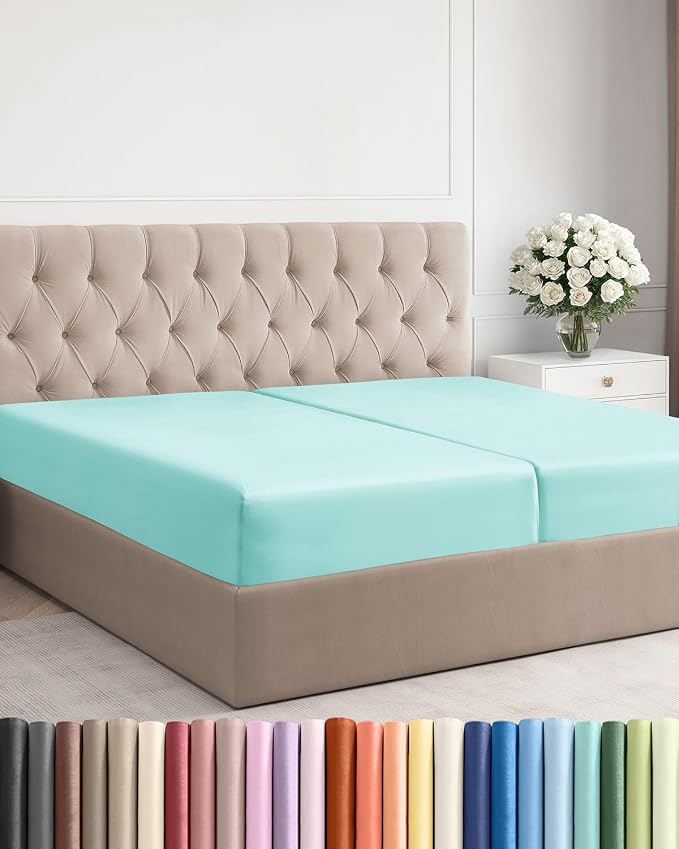 Split King Fitted Bed Sheet by CGKUnlimited