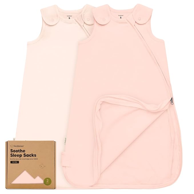 2-Pack Organic Baby Sleep Sacks, 100% Cotton by KeaBabies