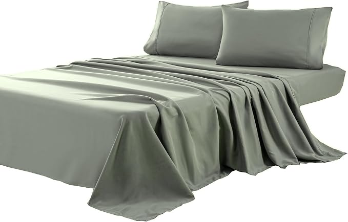 Kingnex Oversized King Flat Sheet 132x110 by Kingnex