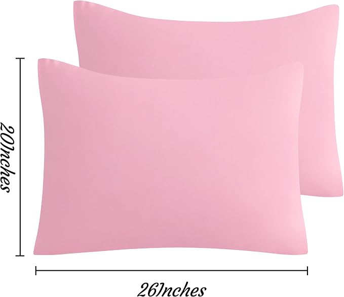 NTBAY Standard Pillow Cases Set of 2, 2 Pack Brushed Microfiber 20x26 Pillow - Image 7