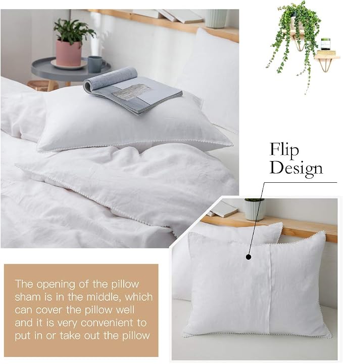 Simple&Opulence 100% Washed Linen Duvet Cover - Image 6
