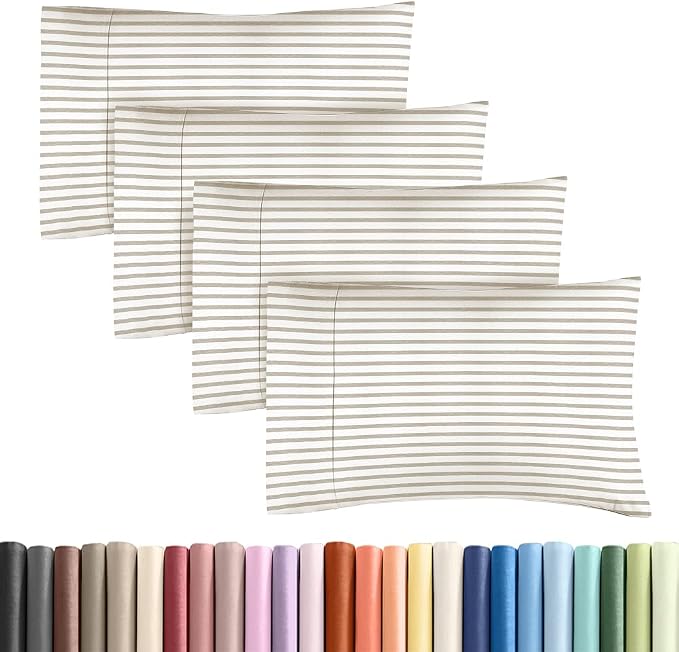 King Standard Pillow Cases Set of 4 by CGKUnlimited