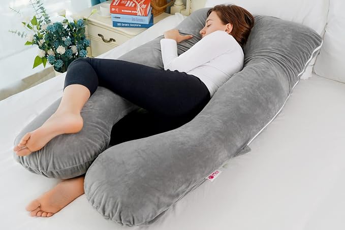 Meiz Pregnancy Pillow, U Shaped Full Body Pillow, Pregnancy Pillows - Image 4