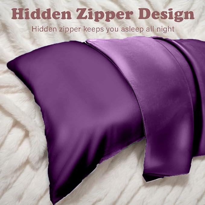 Mulberry Silk Pillowcase for Hair and Skin Queen Size 20"X 30" - Image 2