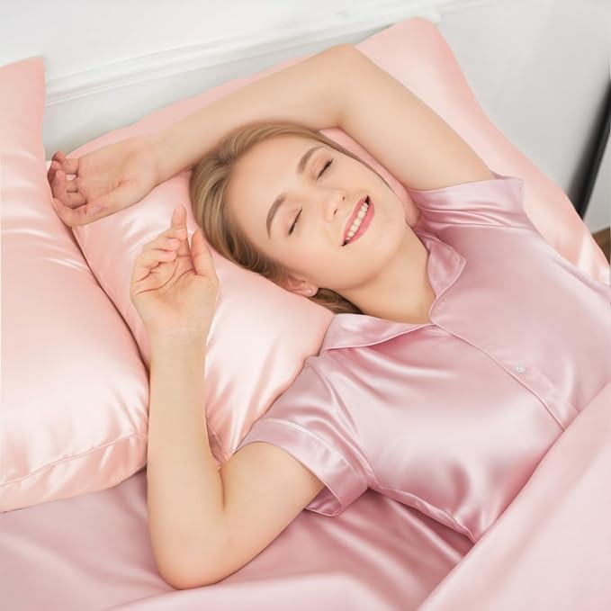 INSSL Silk Pillowcase for Women, Mulberry Silk Pillowcase for Hair and Skin and - Image 2