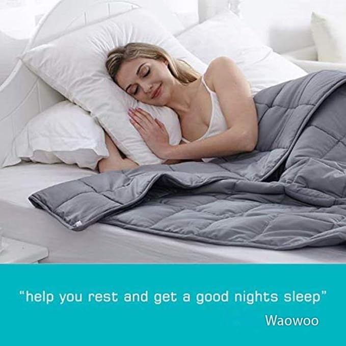 Waowoo Weighted Blanket Adult, 20lbs 60"x80" Blanket - Image 2