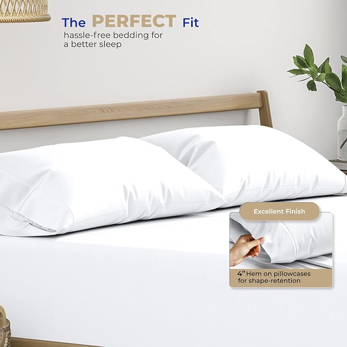 Thread Spread 100% Cotton Pillow Cases Queen Size Set of 2 - Image 3