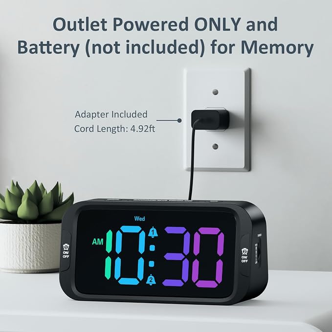 Odokee Digital Dual Alarm Clock - Image 9