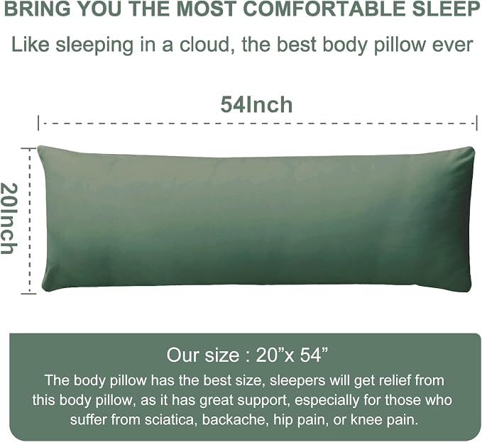 DOWNCOOL Large Body Pillow Insert- Breathable Full Body Pillow - Image 6