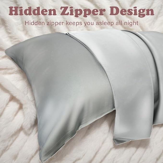 Mulberry Silk Pillowcase for Hair and Skin Queen Size 20"X 30" - Image 4