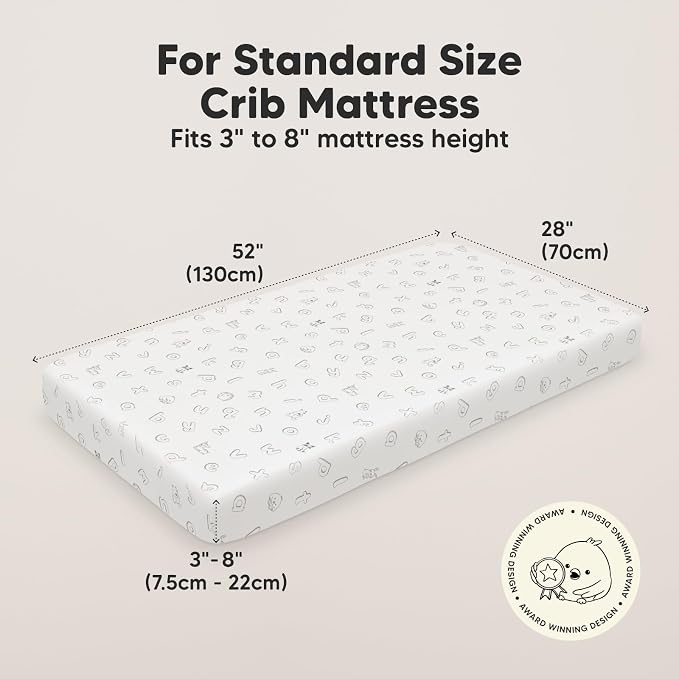 KeaBabies 2-Pack Organic Crib Sheets - Image 2