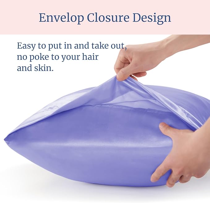 BEDELITE Satin Pillowcase for Hair and Skin, Super Soft and Cooling Similar to - Image 6