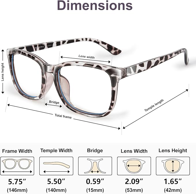 VISOONE Blue Light Blocking Glasses Square - Image 7
