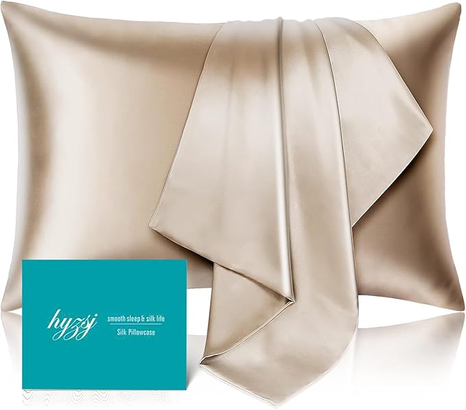 Mulberry Silk Pillowcase for Hair and Skin Standard Size 20"X 26" by Unknown